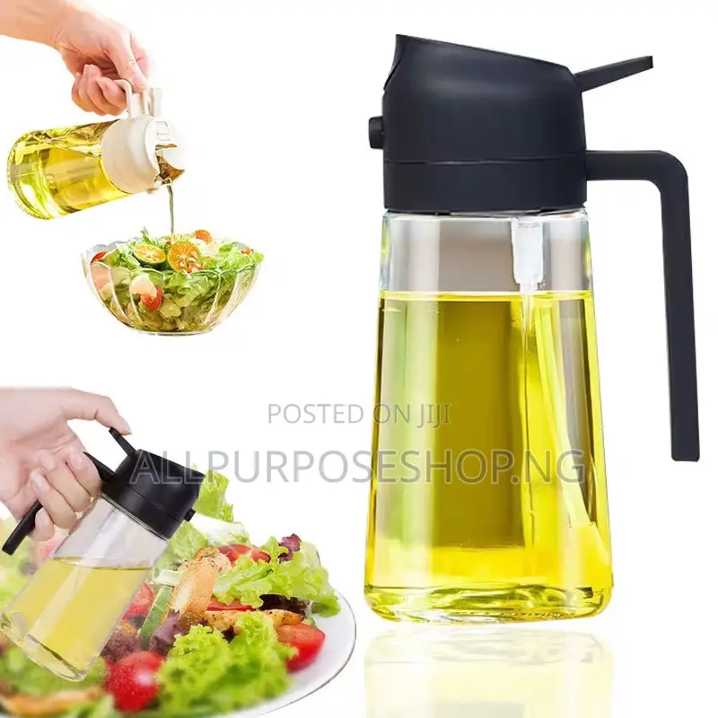 2 in 1 Oil Spray Bottle Glass
