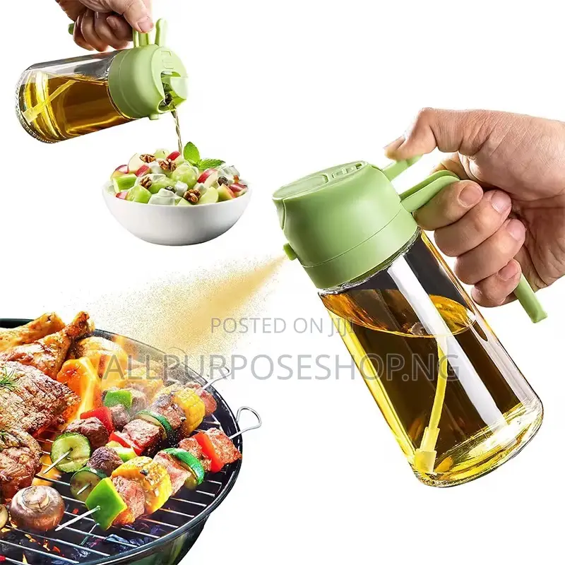 2 in 1 Oil Spray Bottle Glass