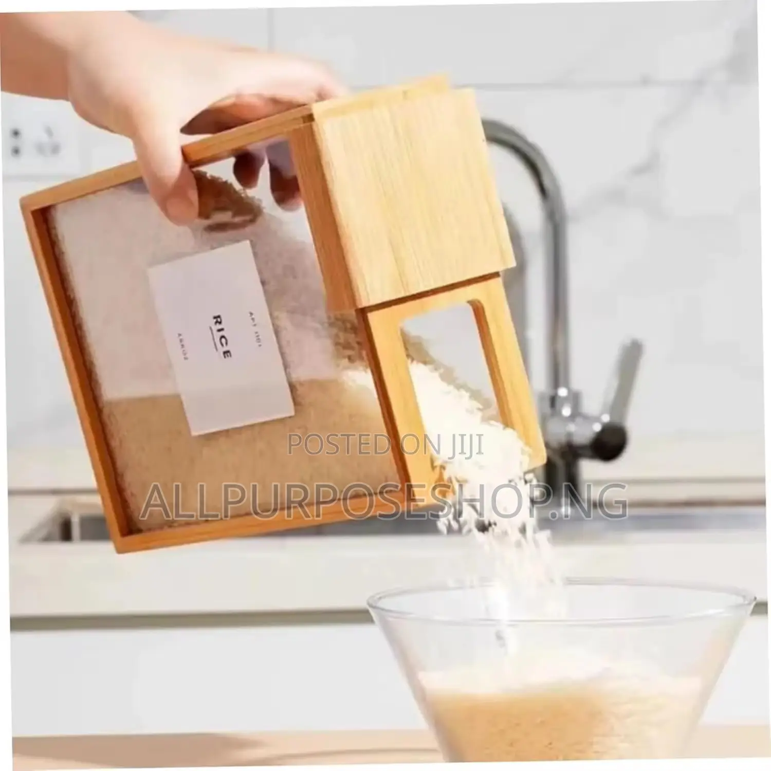 2litre Bamboo Food Dispenser