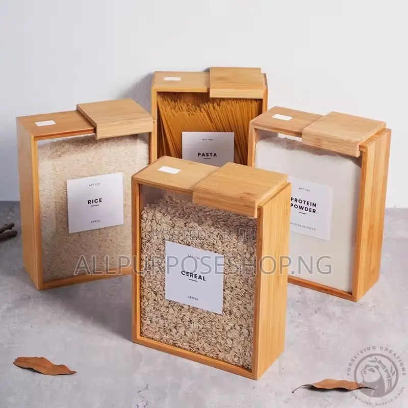 2litre Bamboo Food Dispenser