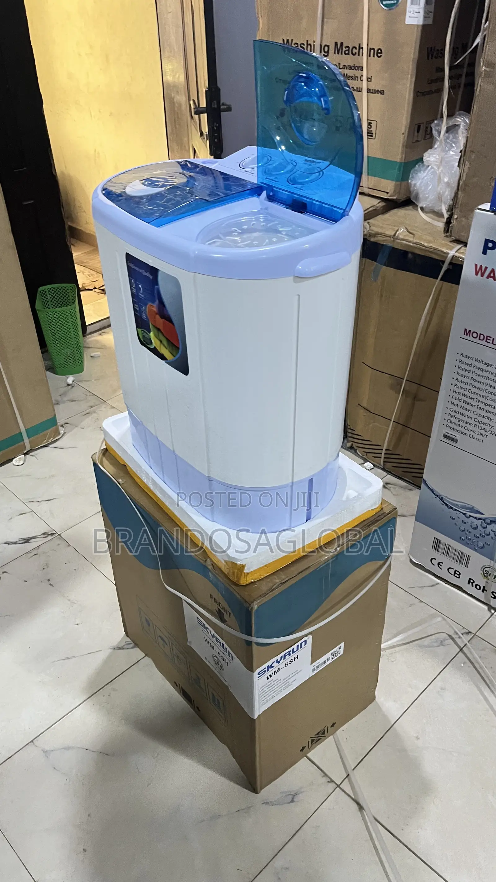 Skyrun 5kg Twin Tub Washing Machine Wm-5sh-Semi Automatic Laundry Unit