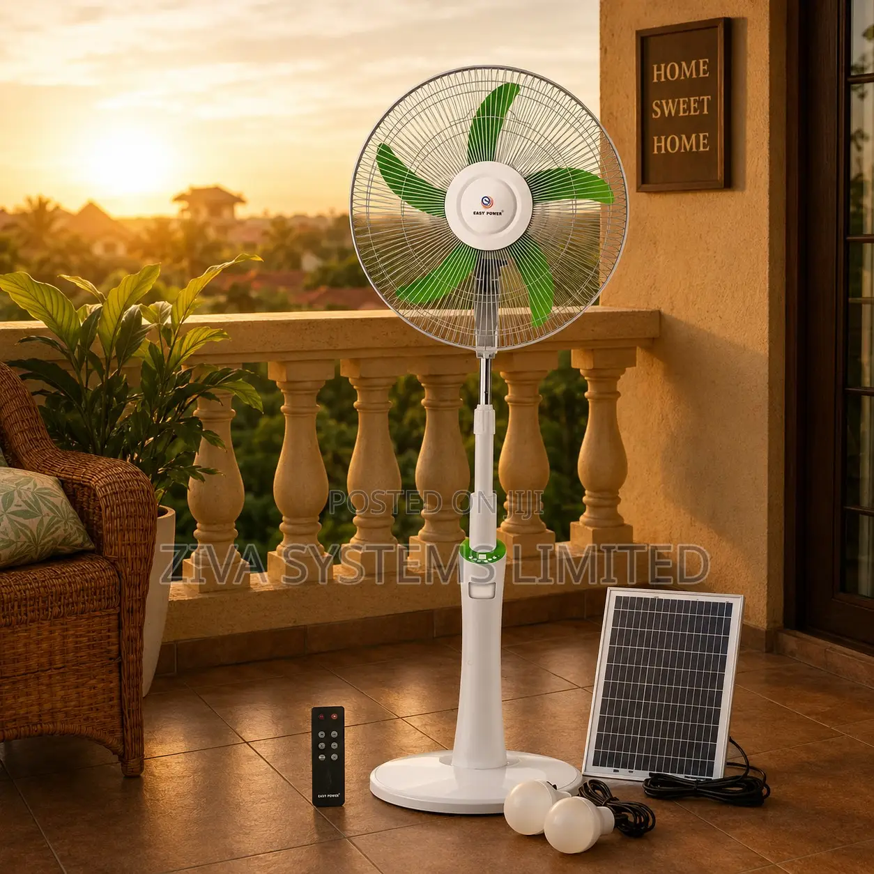 Easy Power Rechargeable Stand Fan 18''