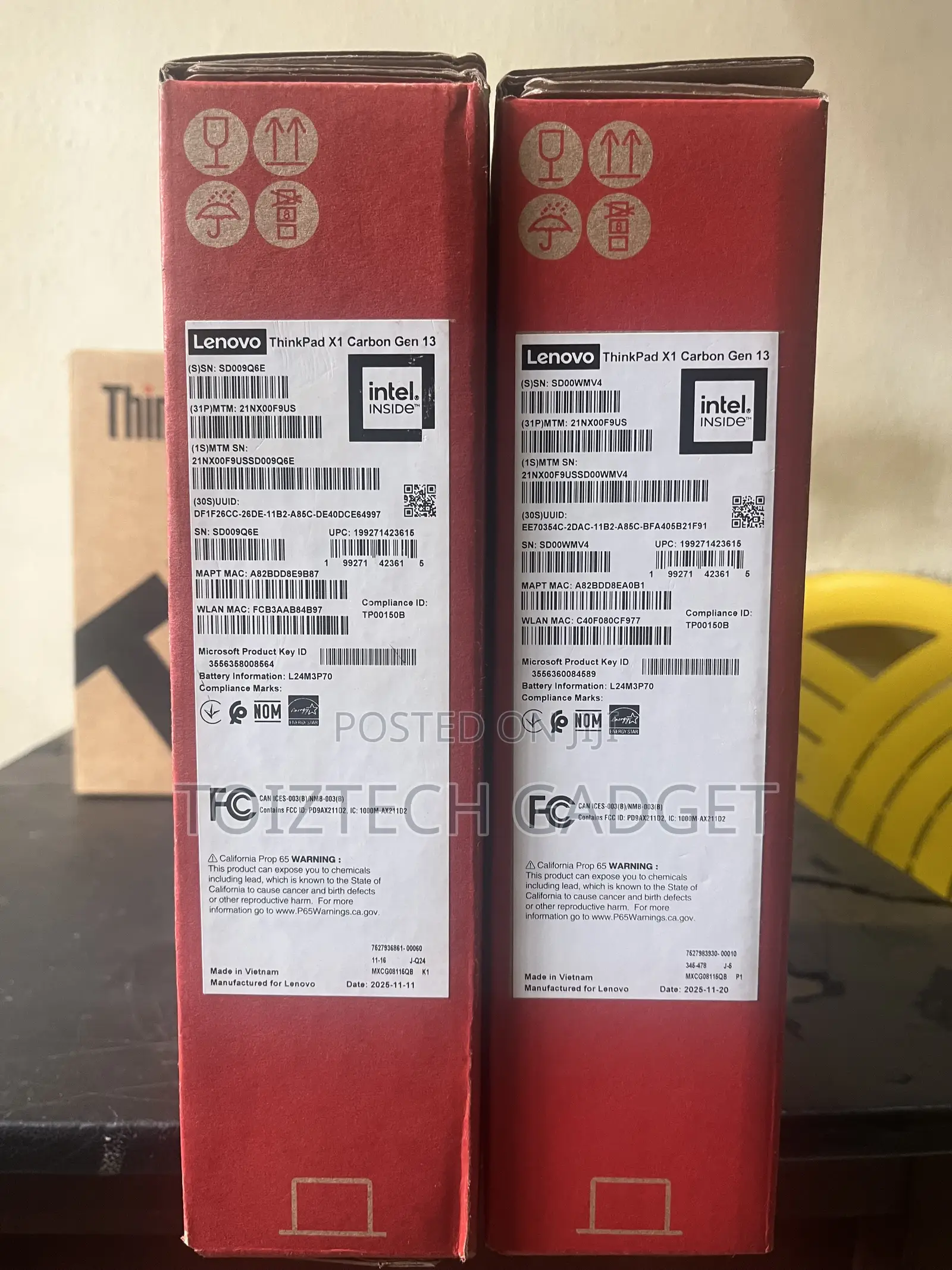 New Laptop Lenovo ThinkPad X1 Carbon 32GB Intel Core Ultra 7 SSD 512GB