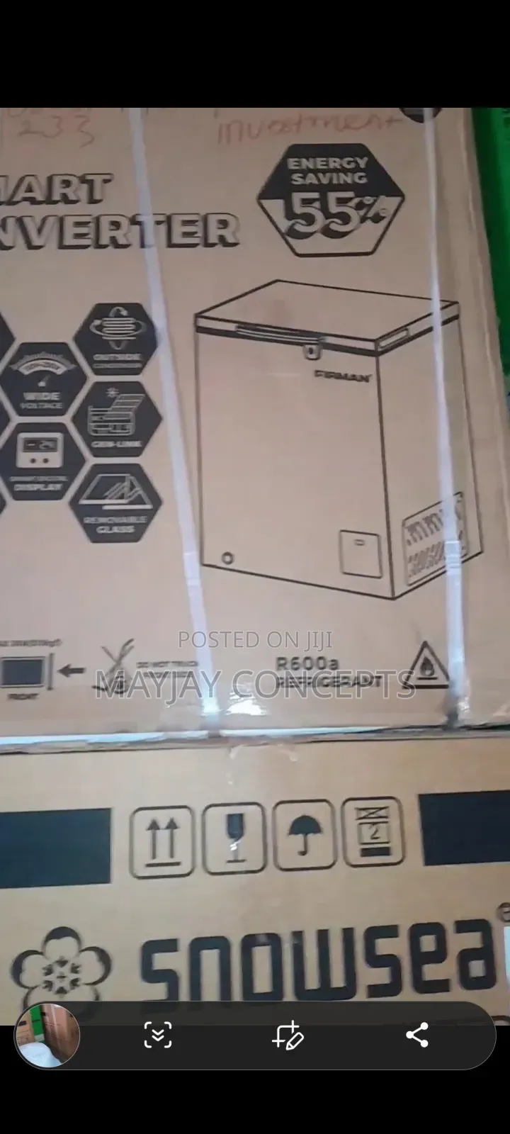 Firman 145l Smart Inverter Chestfreezer|Solar Friendly |Energy Saving