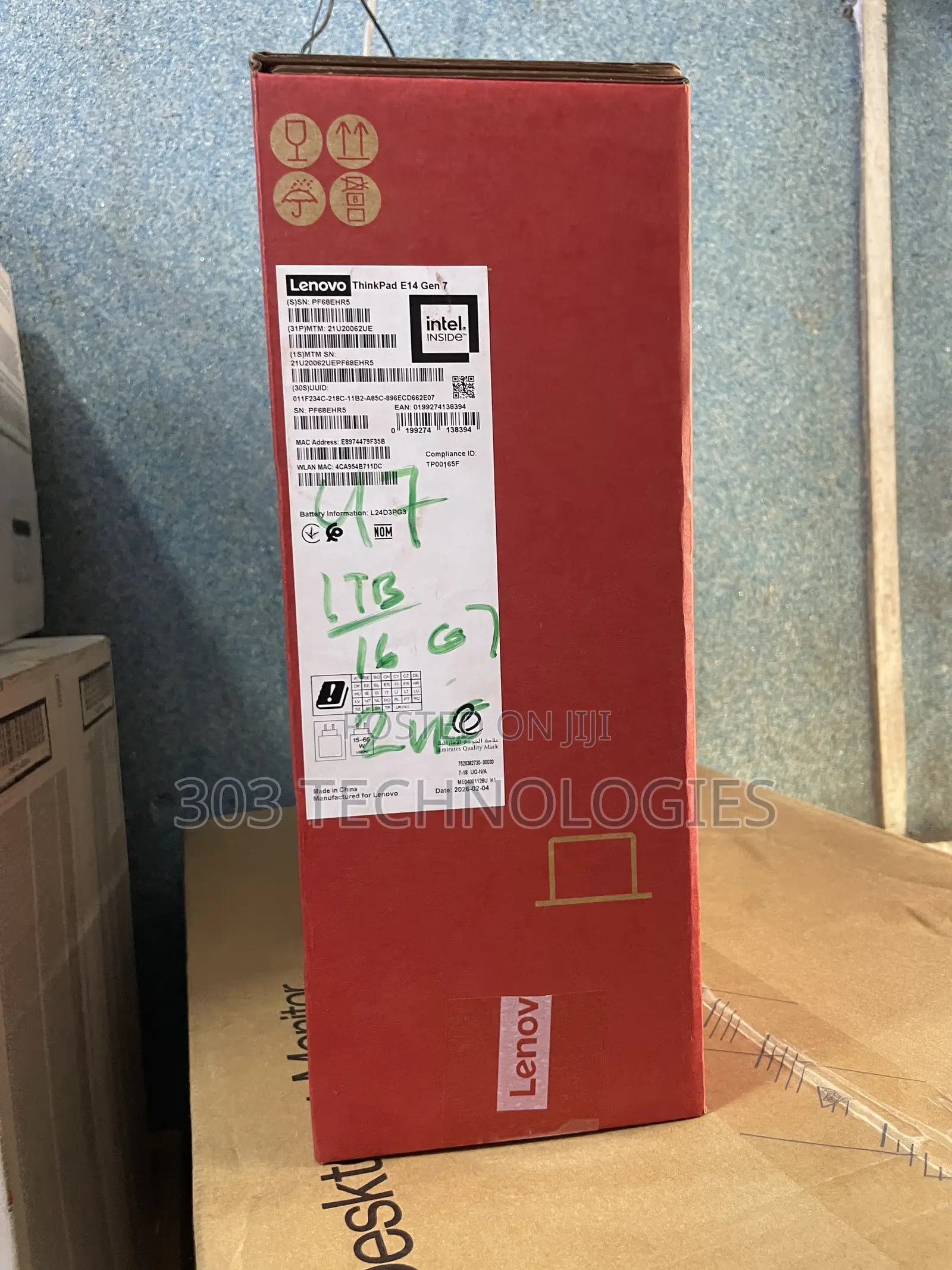 New Laptop Lenovo ThinkPad E14 Gen 6 16GB Intel Core Ultra 7 SSD 1T