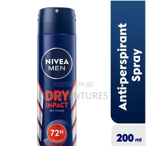 Nivea Dry Impact Anti-Perspirant Spray for Men, 72h - 200ml
