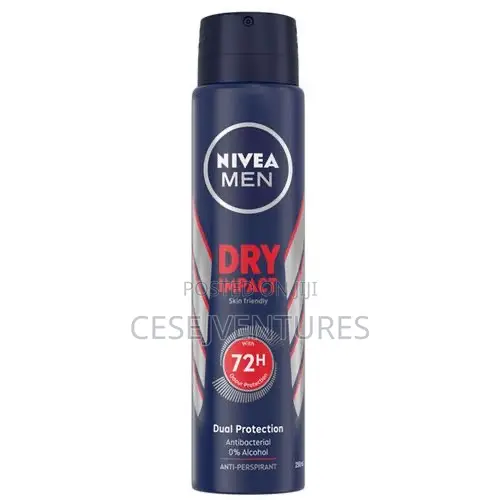 Nivea Dry Impact Anti-Perspirant Spray for Men, 72h - 200ml