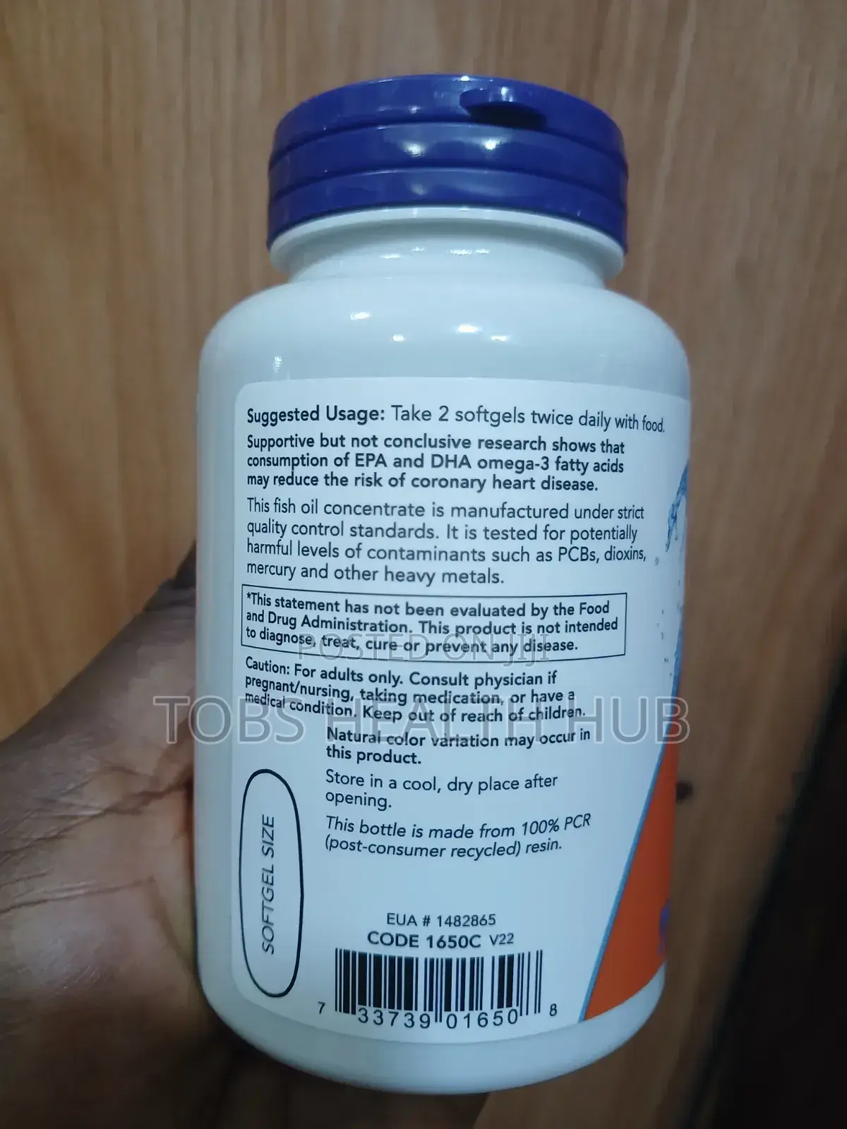Now Omega-3 Fish Oil 1000mg – 100 Softgels | Heart, Brain Joint