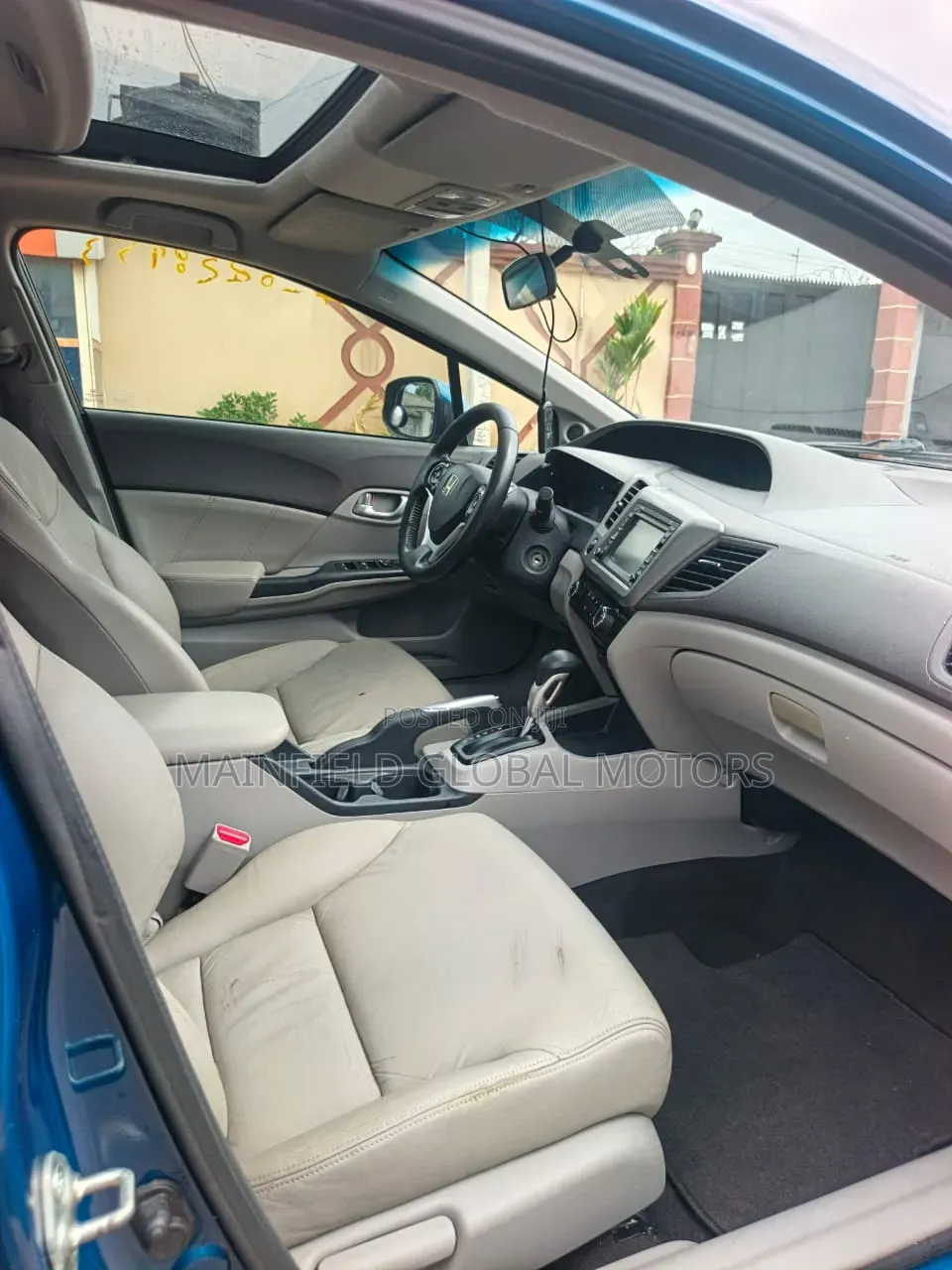 Honda Civic EX-L Sedan 2012 Blue