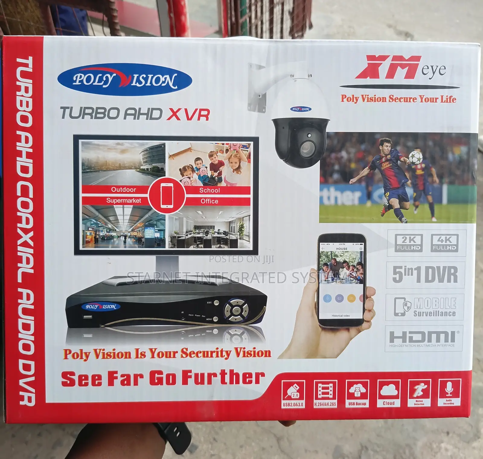 Polyvision 16 Channel DVR 1080p H265 With Hdmi Lan for Remote View