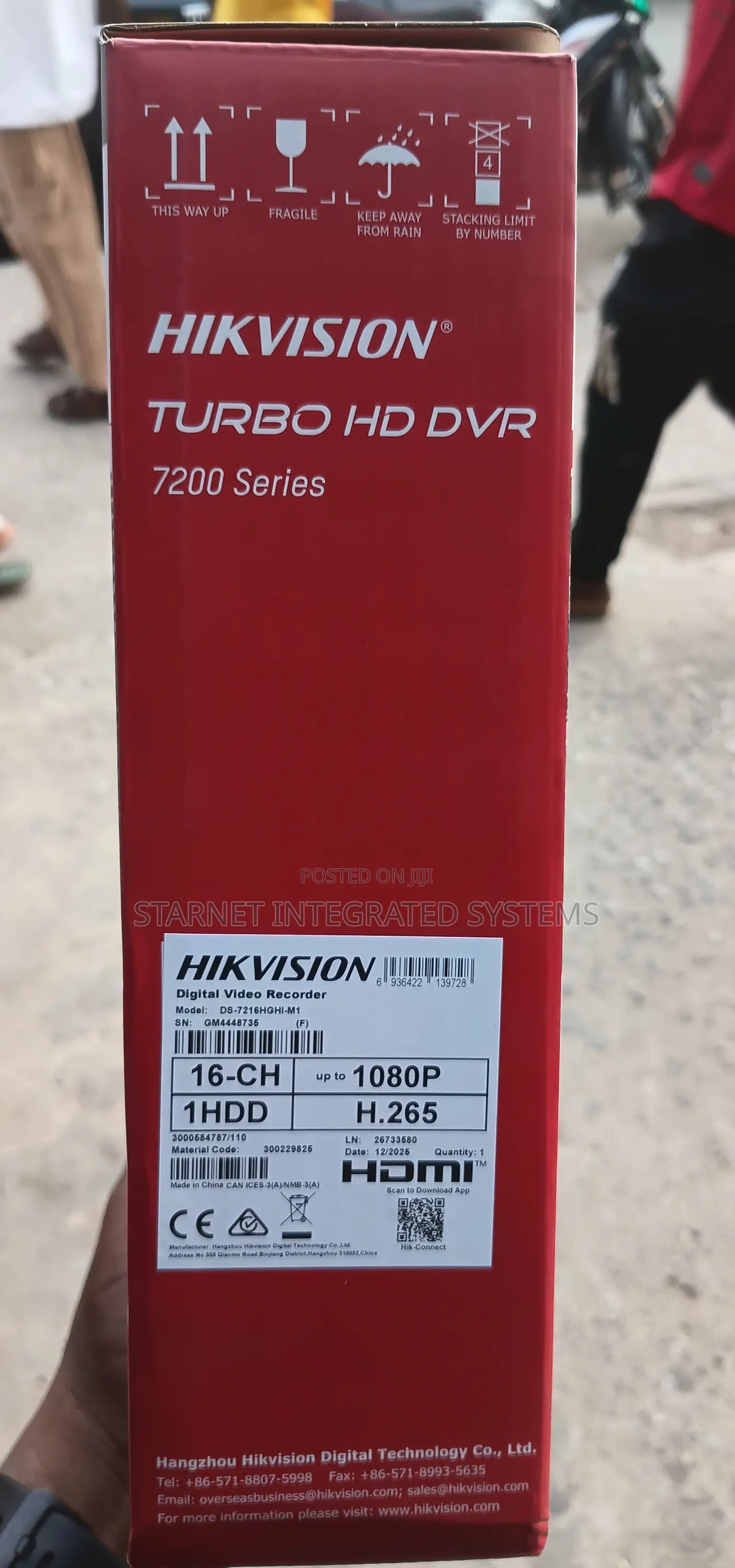 Hikvision 16 Channel DVR 1080p H265 With Hdmi Lan for Remote View