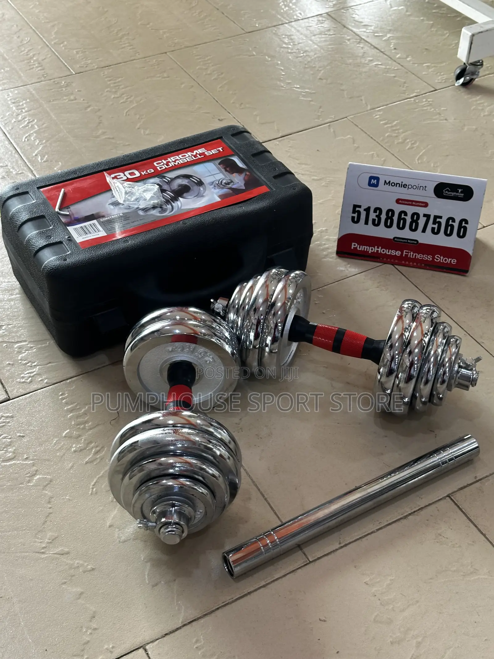 Free Jump Rope With 30kg Dumbbell Set
