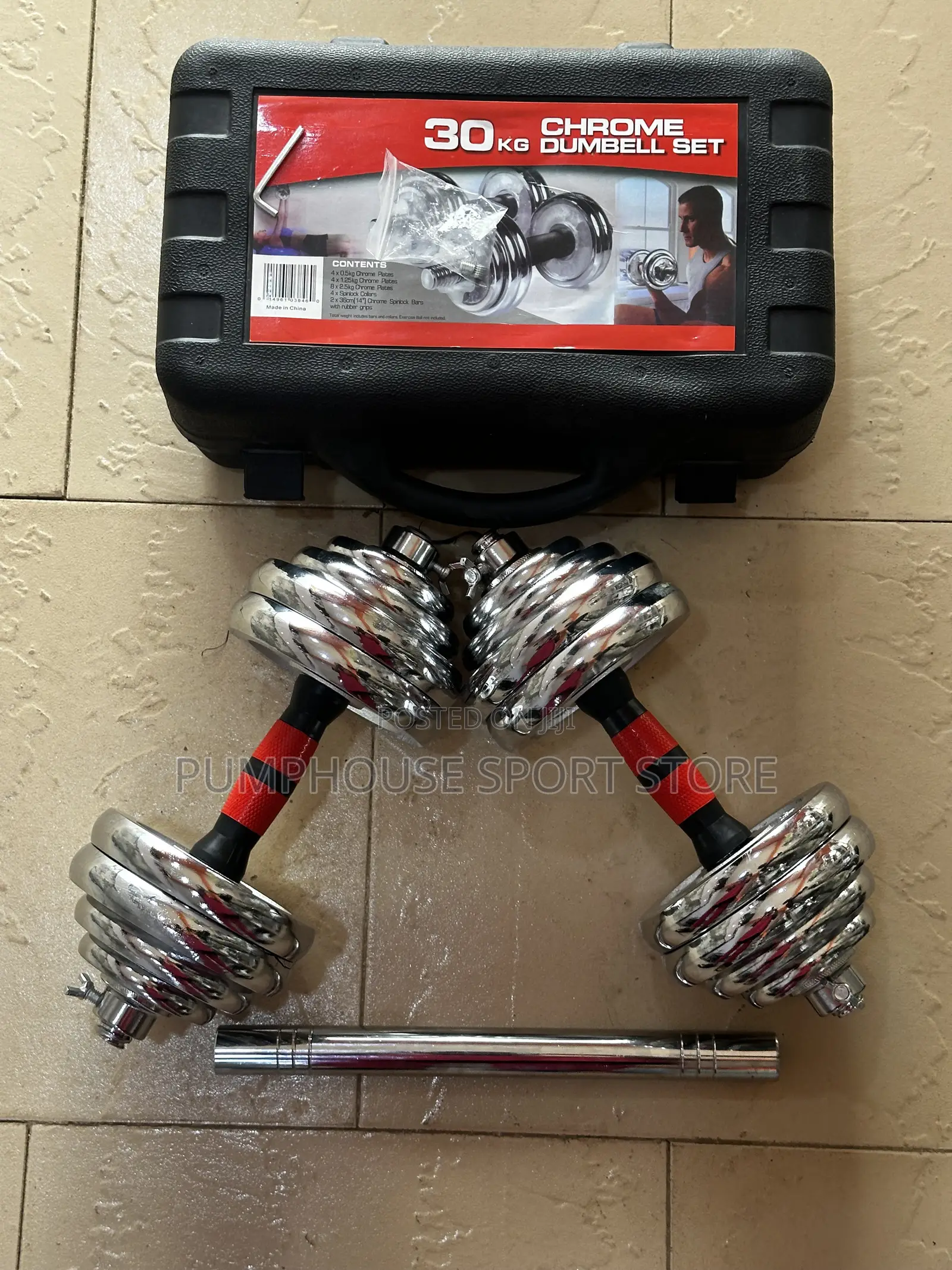 Free Jump Rope With 30kg Dumbbell Set