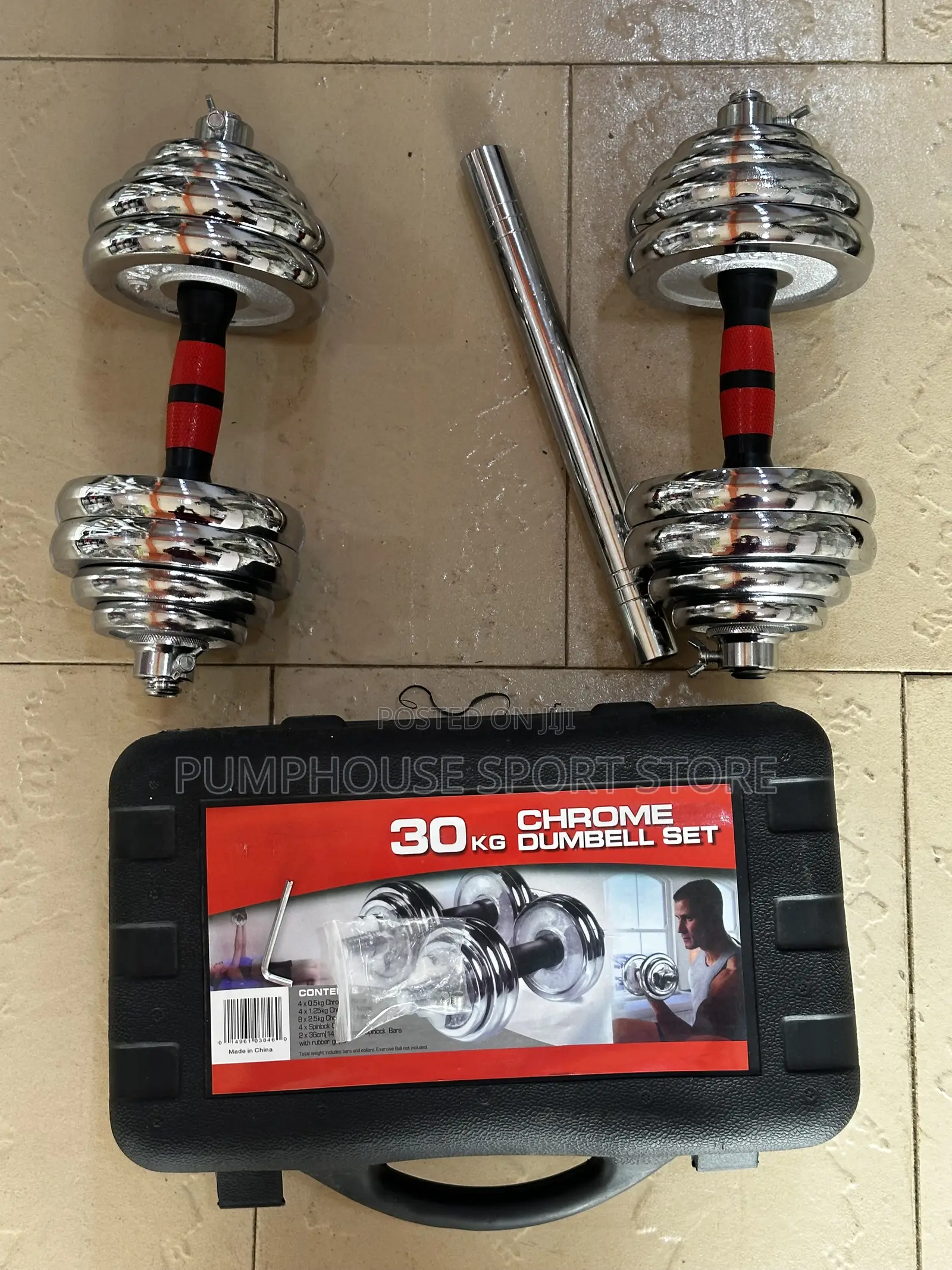 Free Jump Rope With 30kg Dumbbell Set