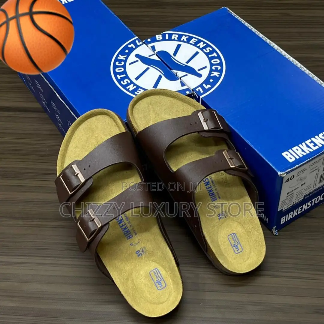 Birkenstock Quality Luxury Men Genuine Leather Sandals