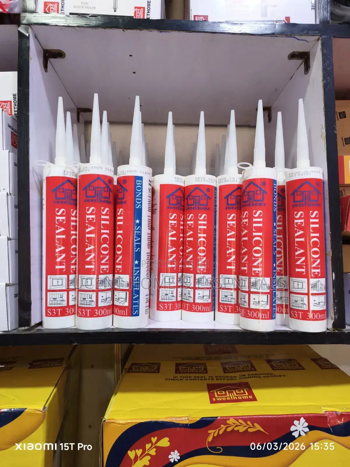 Sweethome Silicone Sealant S3t 300ml – Clear Waterproof Glue