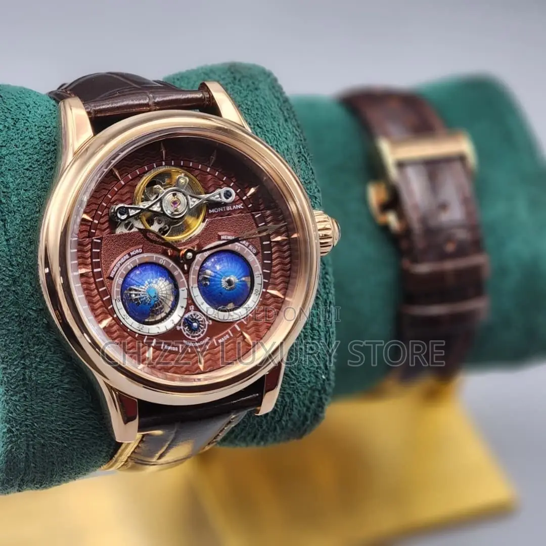 Mont Blanc Quality Luxury Men Automatic Engine Wristwatch