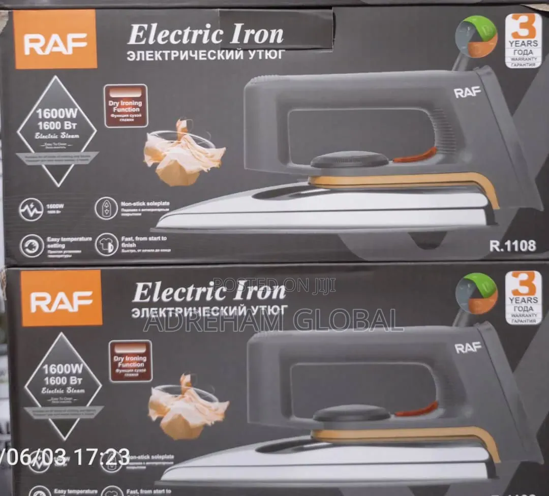 Raf Dry Electric Iron, 1600w
