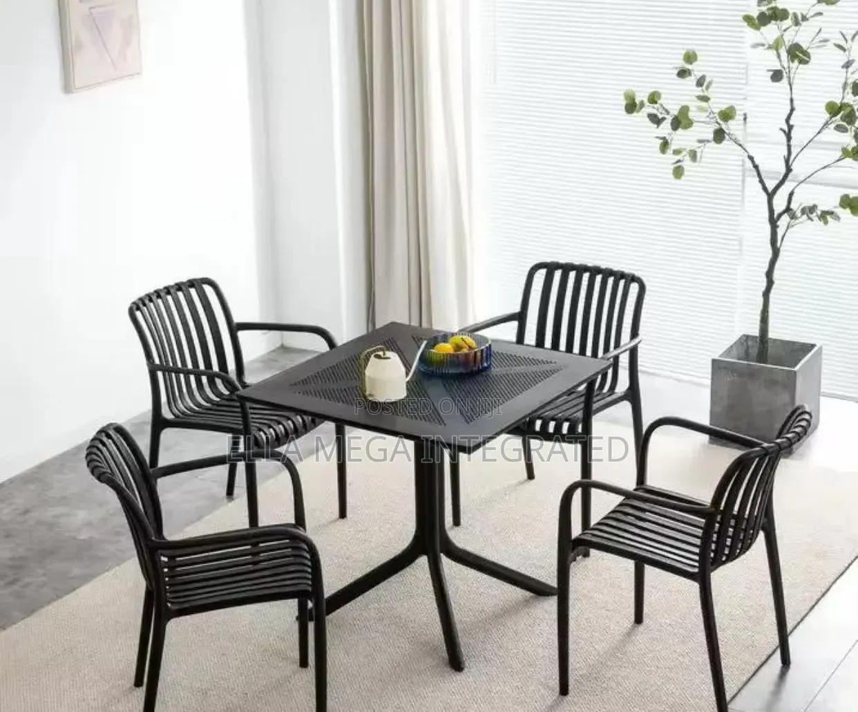Beautiful Outdoor and Restaurant Sets of 4 Chairs and a Table.