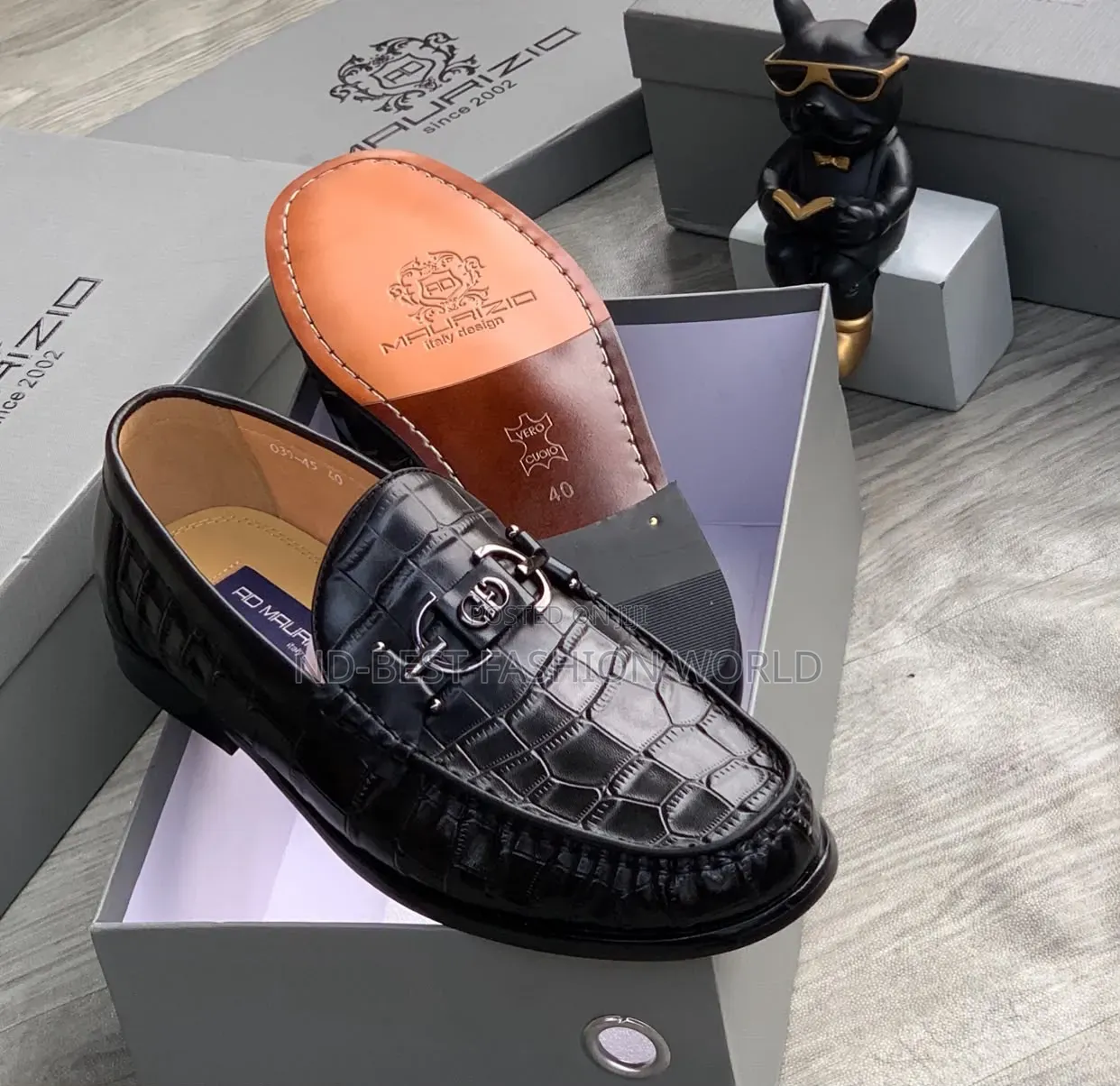 Black Skin Leather Shoe