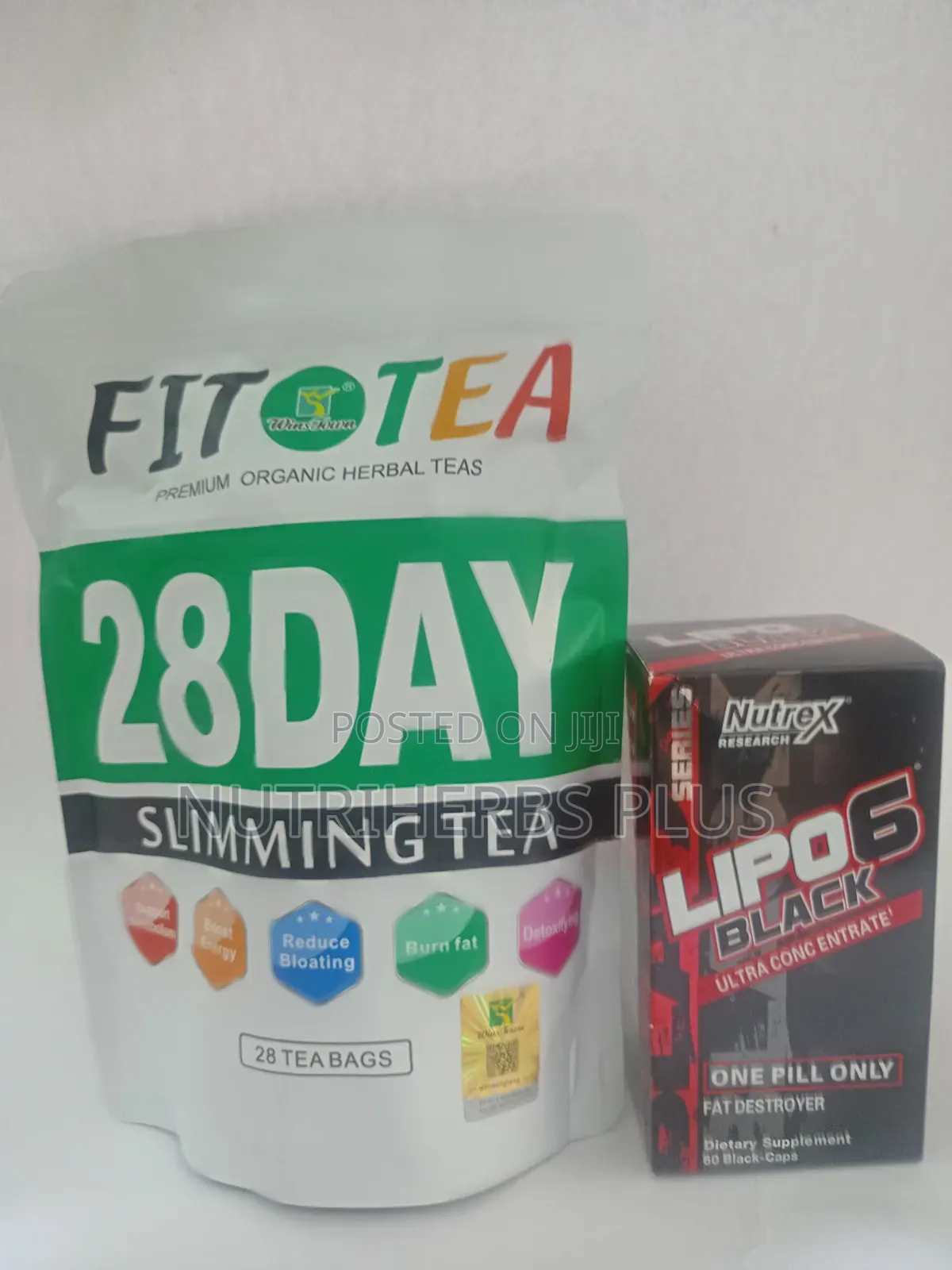 Fit Tea 28 Days Slimming Tea Nutrex Lipo 6 Black Capsules: Effective