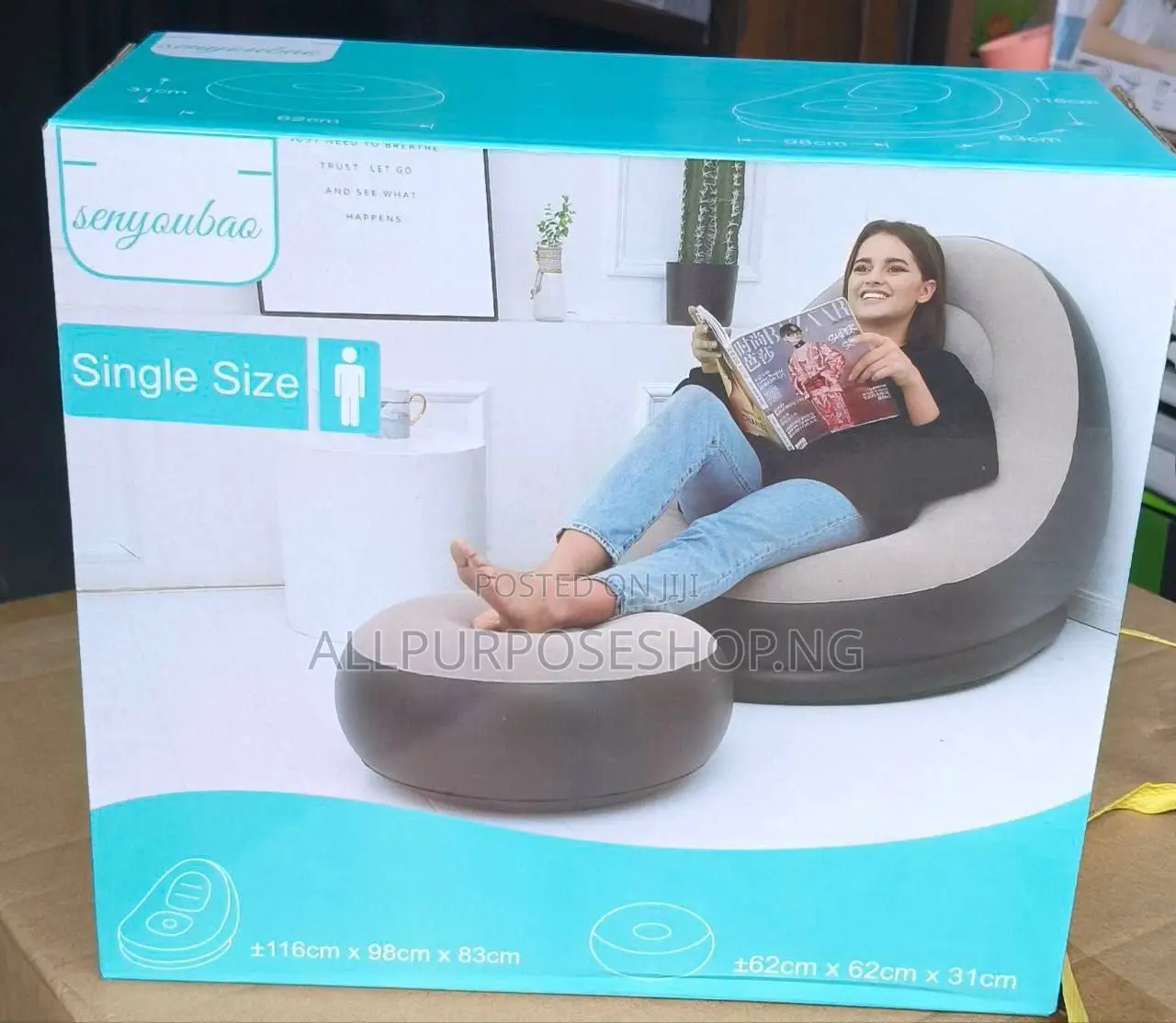 Confortable Inflatable Sofa With Pump