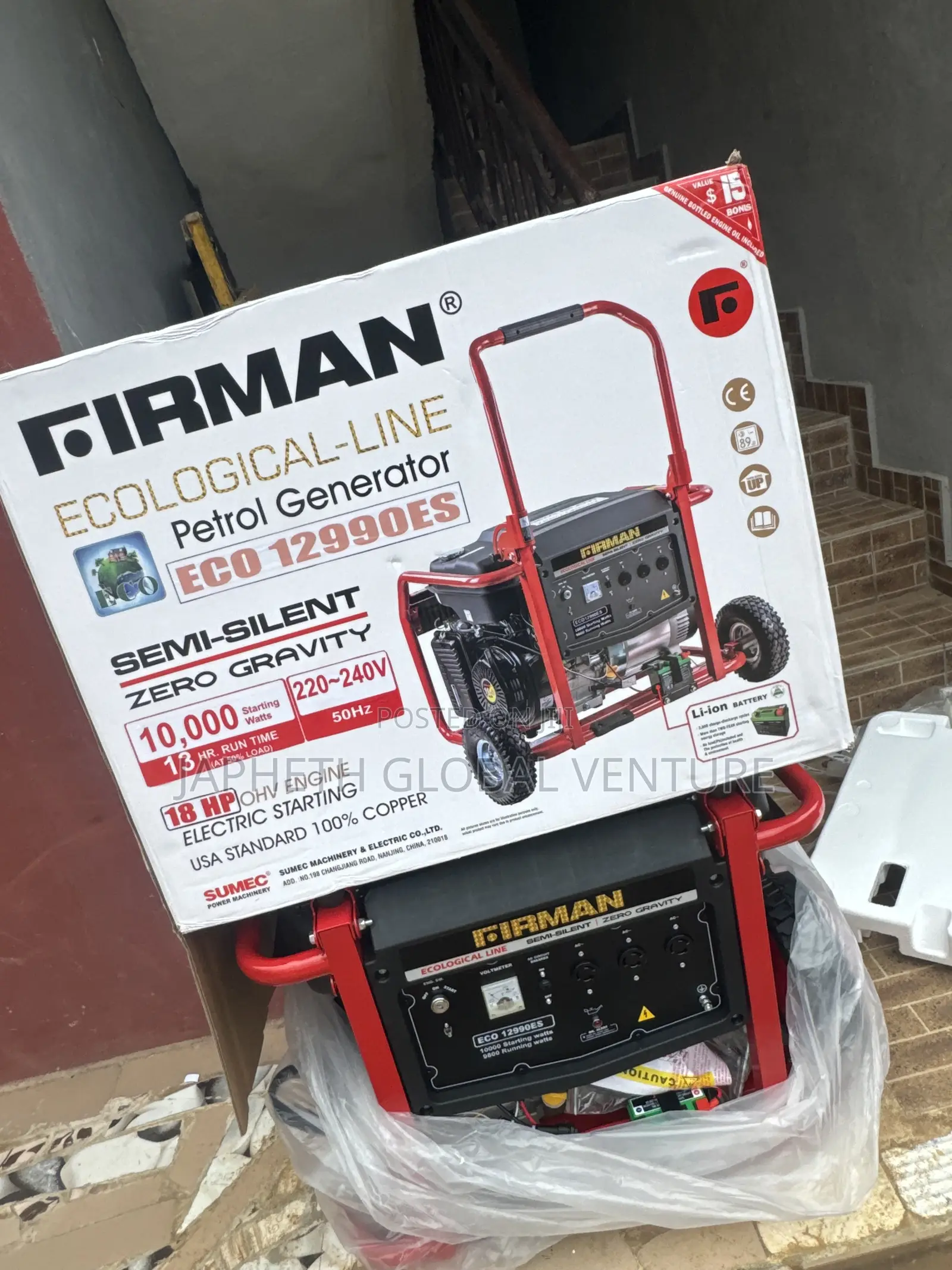 Firman Eco12990es Semi-Silent Generator for Home Business