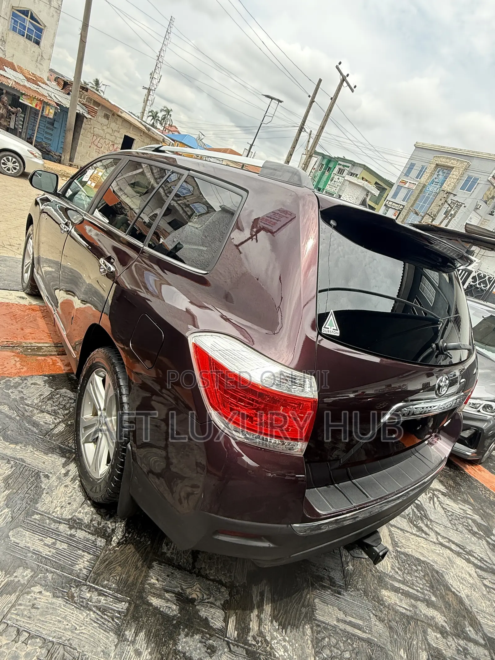Toyota Highlander 3.5L 4WD 2013 Burgundy