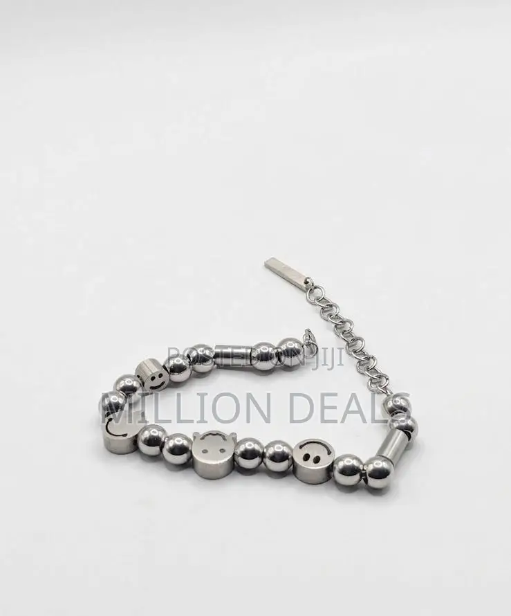 Stainless Silver Steel Men’S Link Bracelet