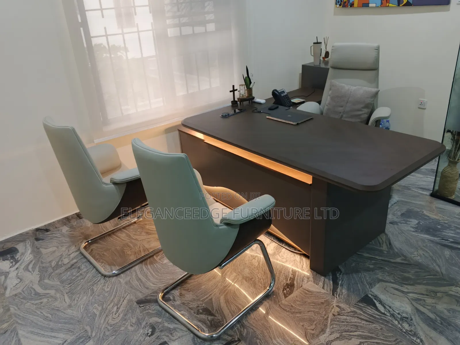 1.8 Meter Brown Executive Office Table