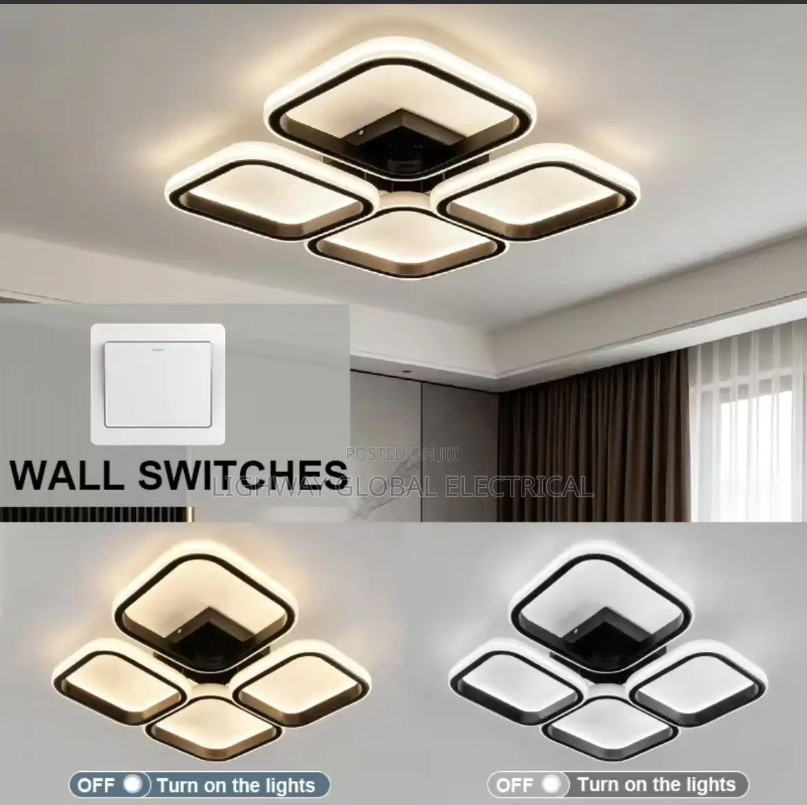Creative Round Square Aisle Small Ceiling Flosh Light