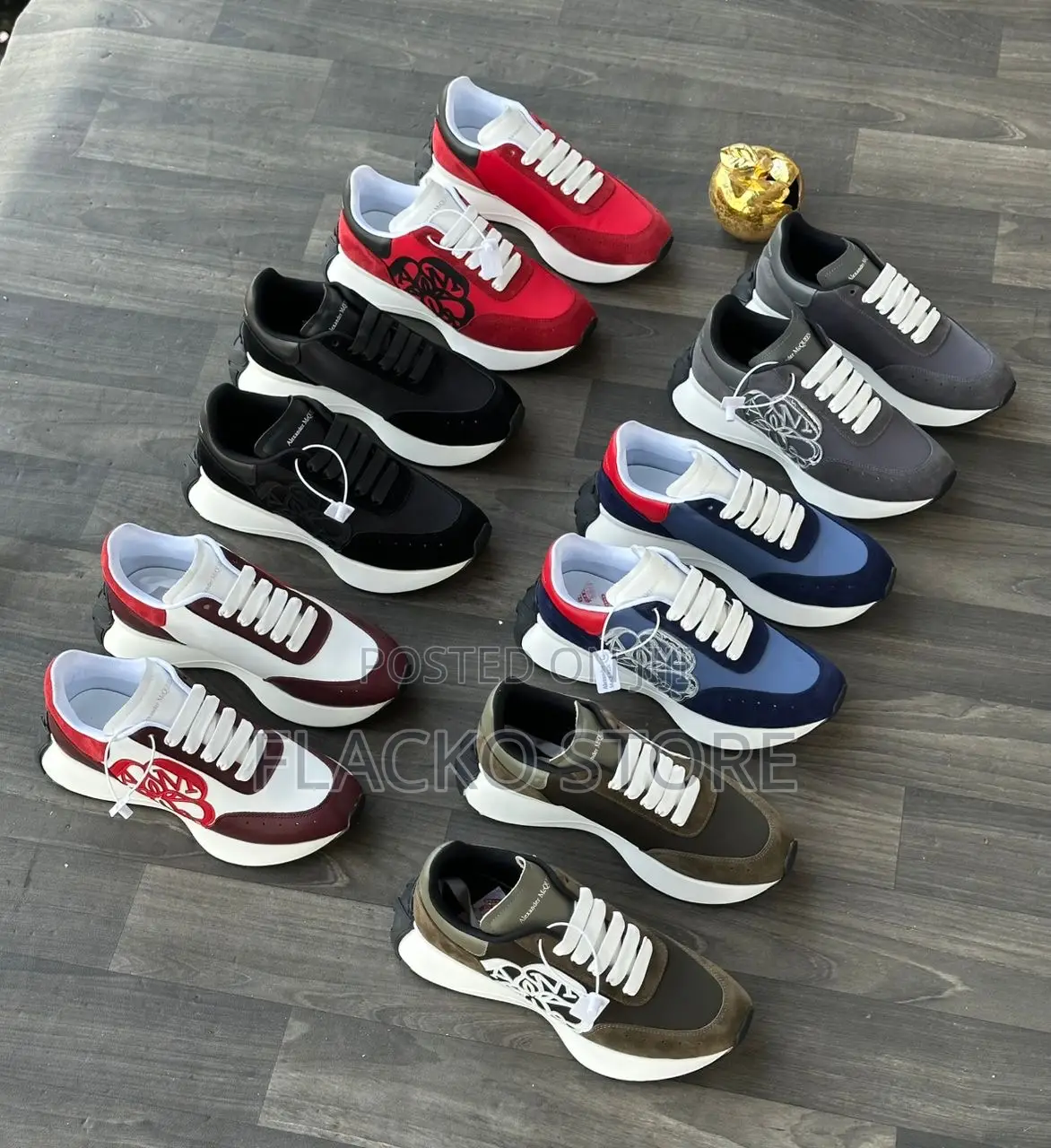 Original Alexander McQueen Bees Luxury Sneakers