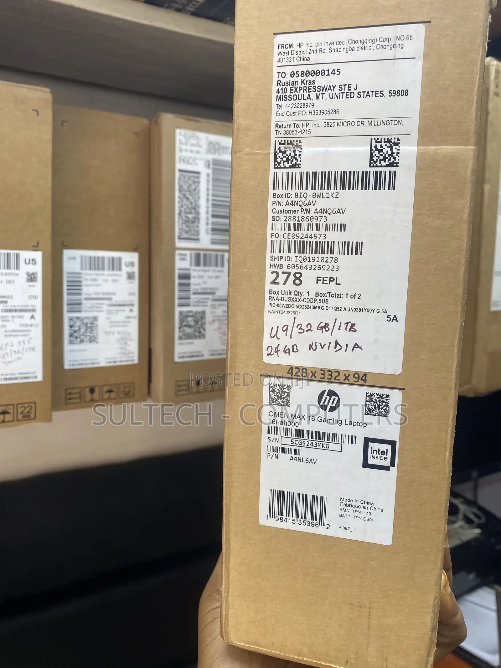 New Laptop HP Omen 16 32GB Intel Core Ultra 9 SSD 1T