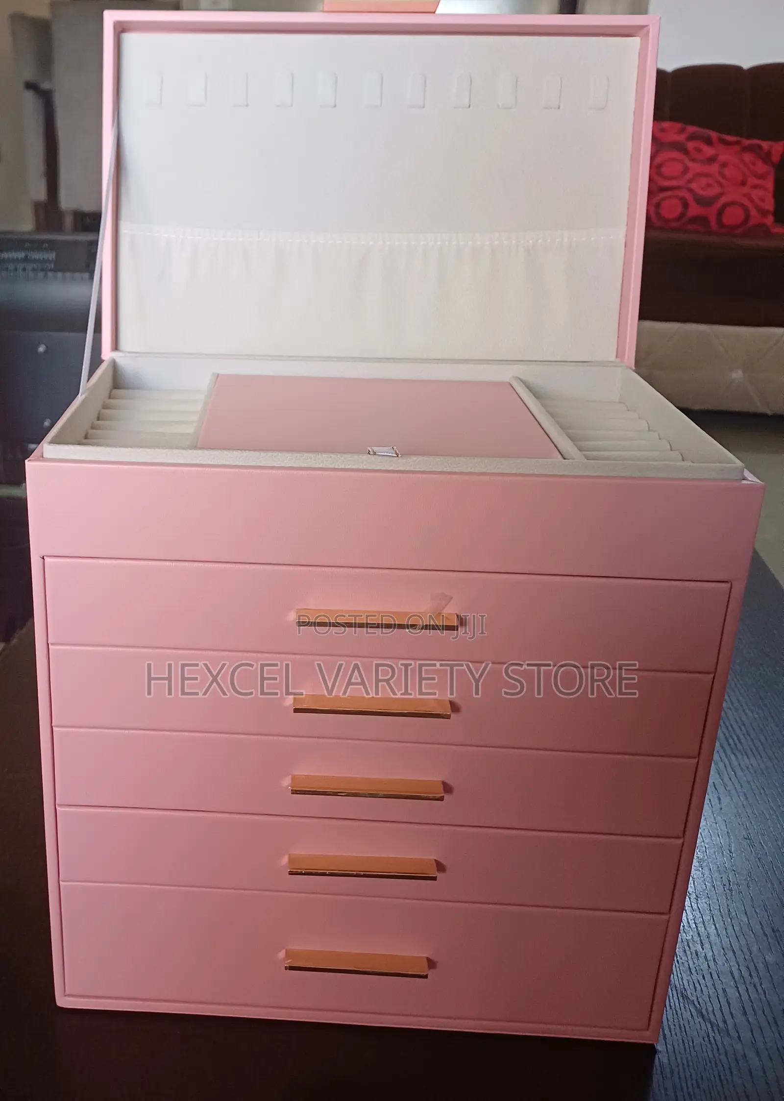 Luxury Jewellery Box / Make Up Organizer - Pink