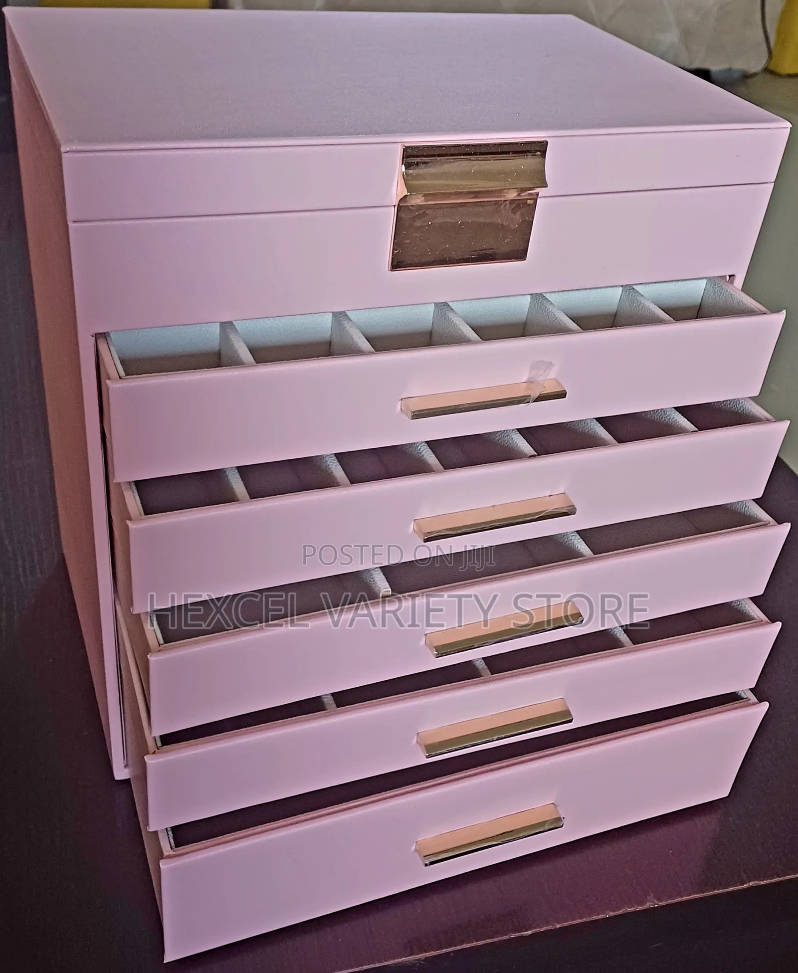 Luxury Jewellery Box / Make Up Organizer - Pink