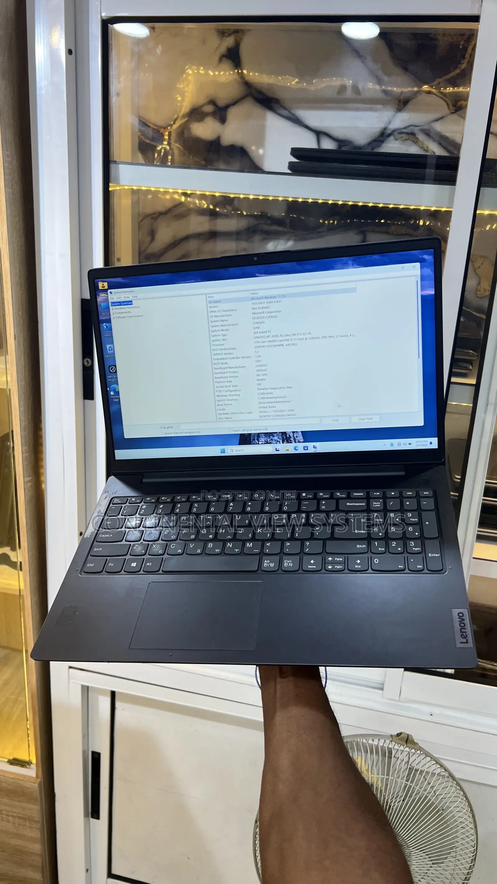 Laptop Lenovo V15 G3 8GB Intel Core i3 SSD 256GB