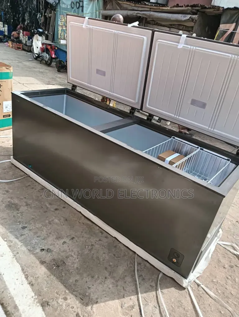 New Hisense 702l Biggest Size Double Door Freezer for Business 1year