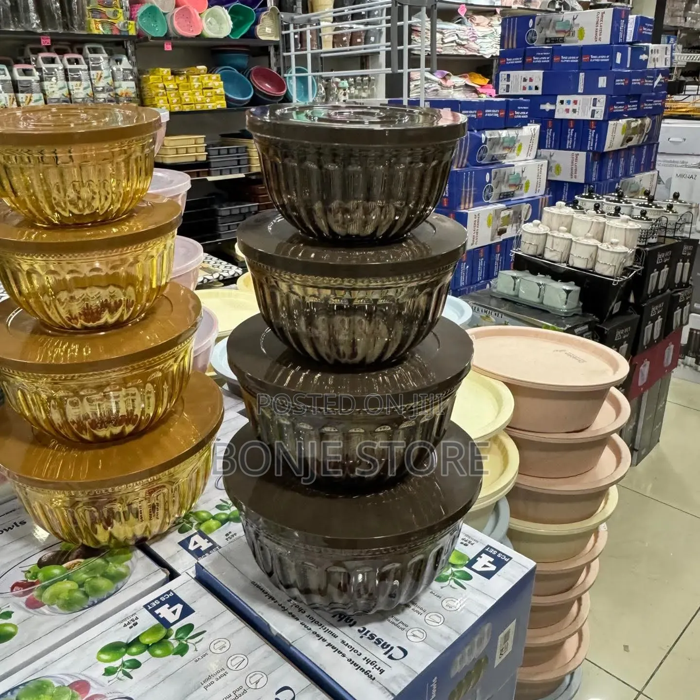 5 Pieces Salad Bowl With Lid Cover