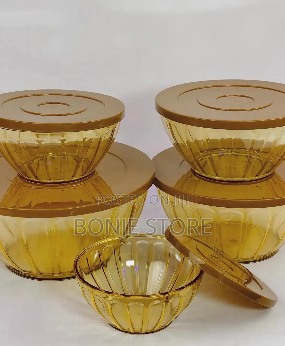 5 Pieces Salad Bowl With Lid Cover