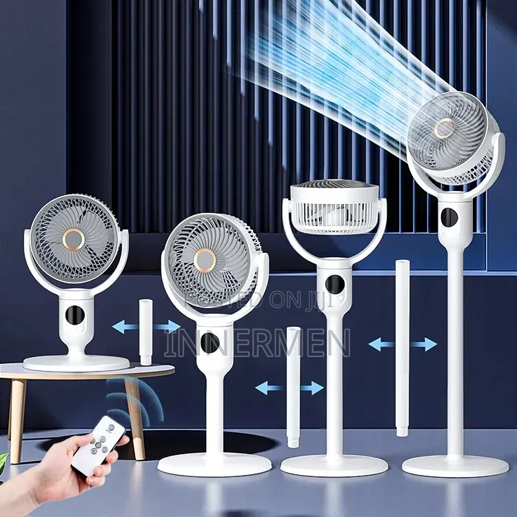 Ultracool Rotating Pro 4‐Mode Rechargeable Fan (9h Timer + Remote)