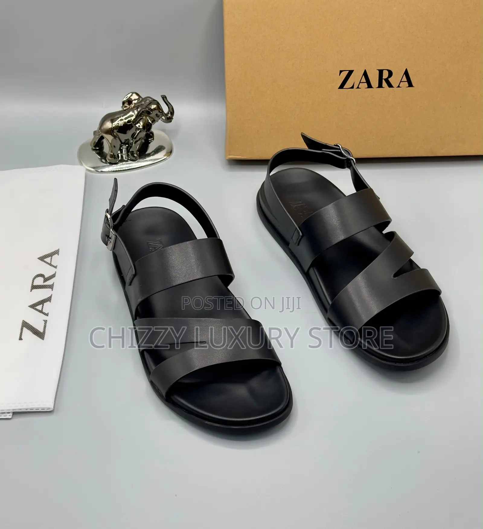 Zara Quality Luxury Men Genuine Leather Sandals