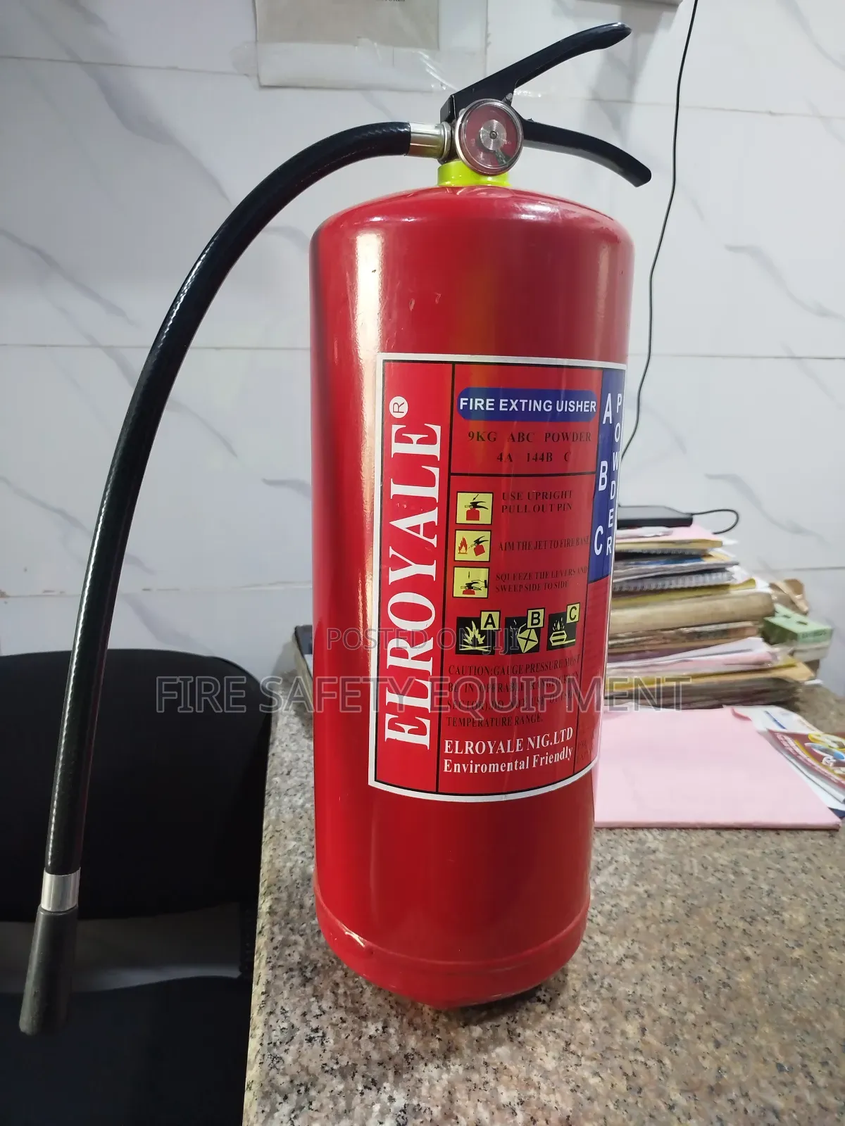 Fire Extinguisher El Royale 9kg Dry Chemical