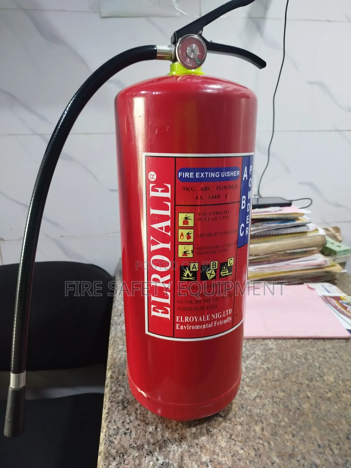 Fire Extinguisher El Royale 9kg Dry Chemical