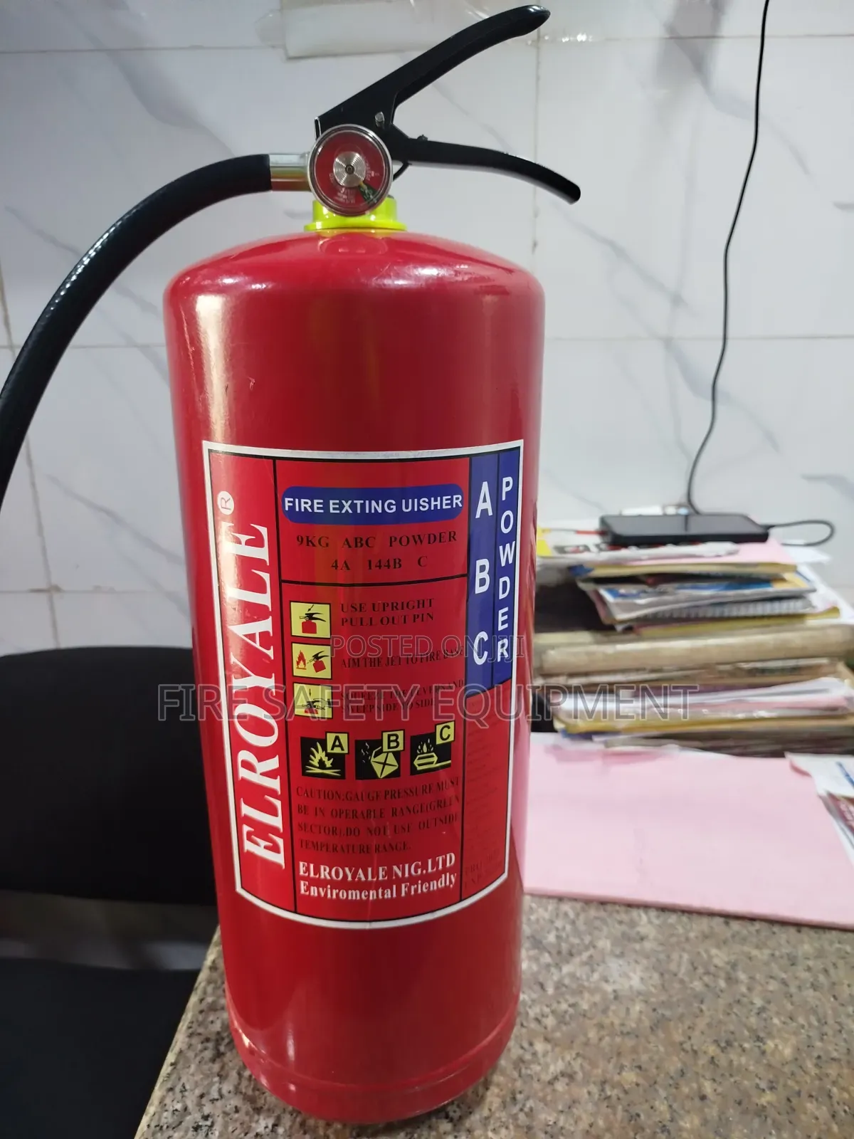 Fire Extinguisher El Royale 9kg Dry Chemical