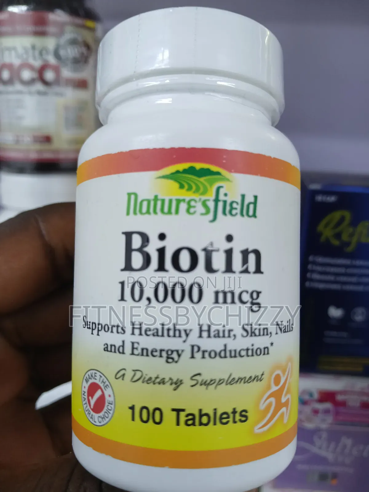 Naturesfield Biotin 10,000mcg Hair Skin and Nails X 100 Tablets