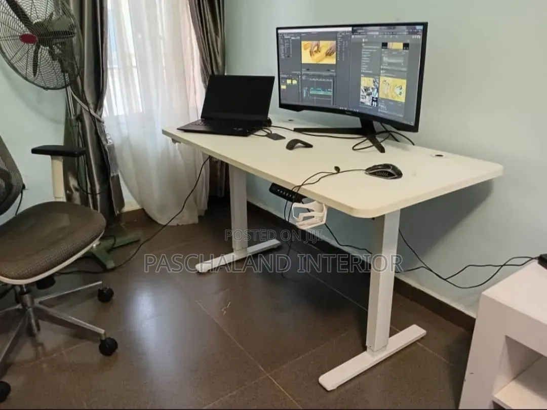 Premium Adjustable Gaming Desk With Cable Management