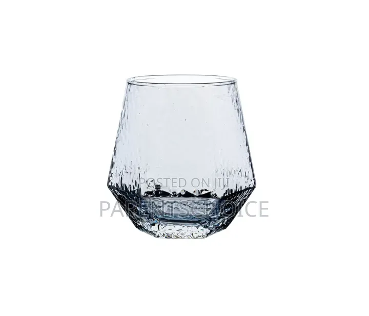 Diamond Shaped Whiskey Glass Cups - 6 PCS