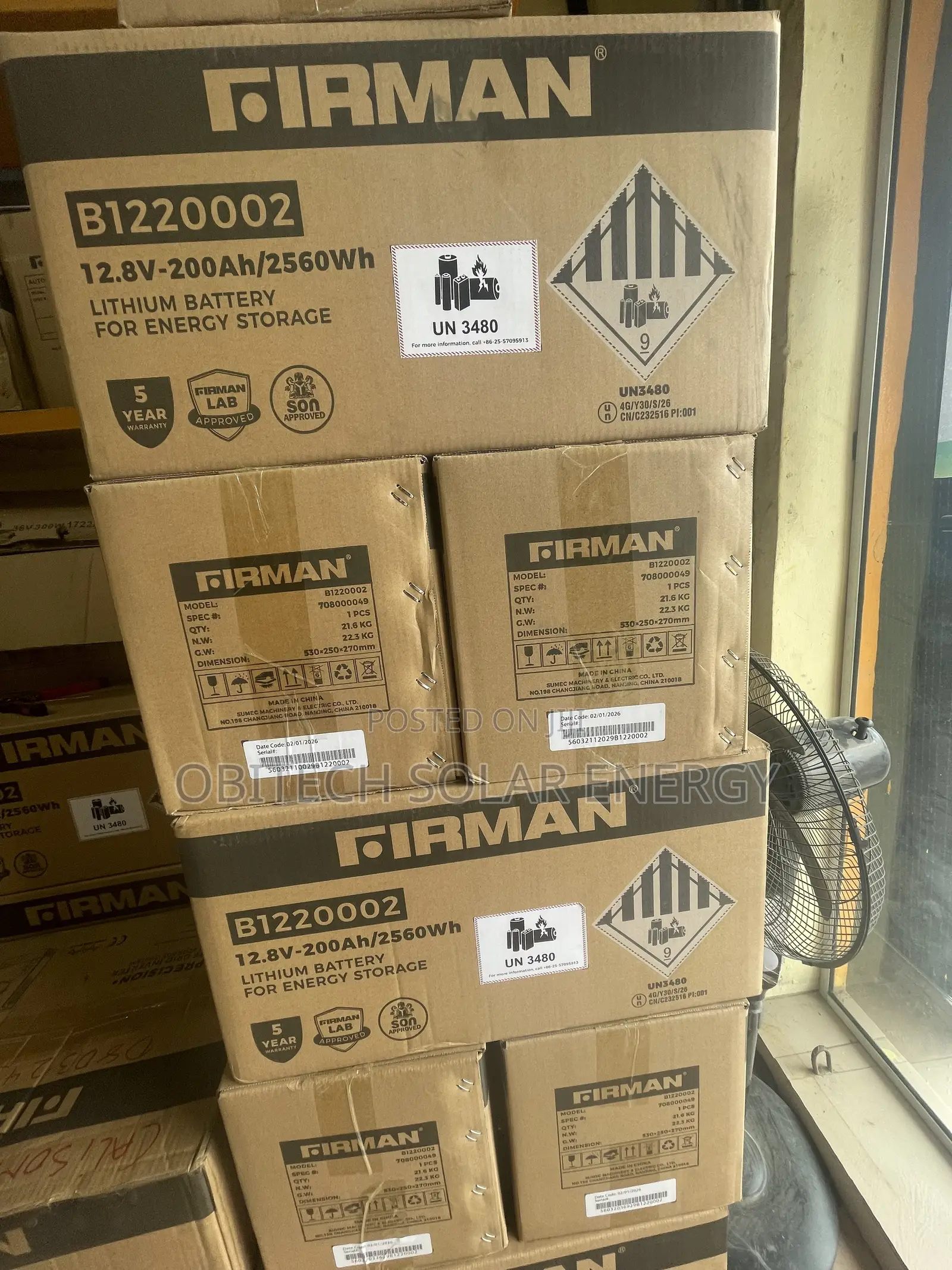 Fireman 2.5 KWH Lithium-Ion Battery – Excellent Condition