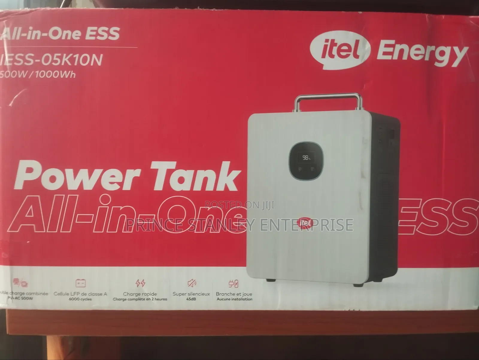 Quality Itel Energy 500w Inverter Power Tank + 1kwh Lifepo4 Battery