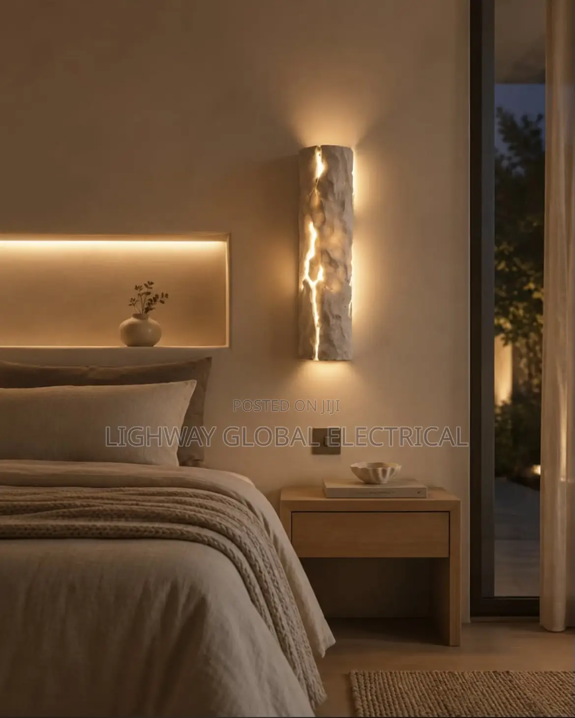 Retro Imitation Rock Resin Luxury Villa Wall Lamp